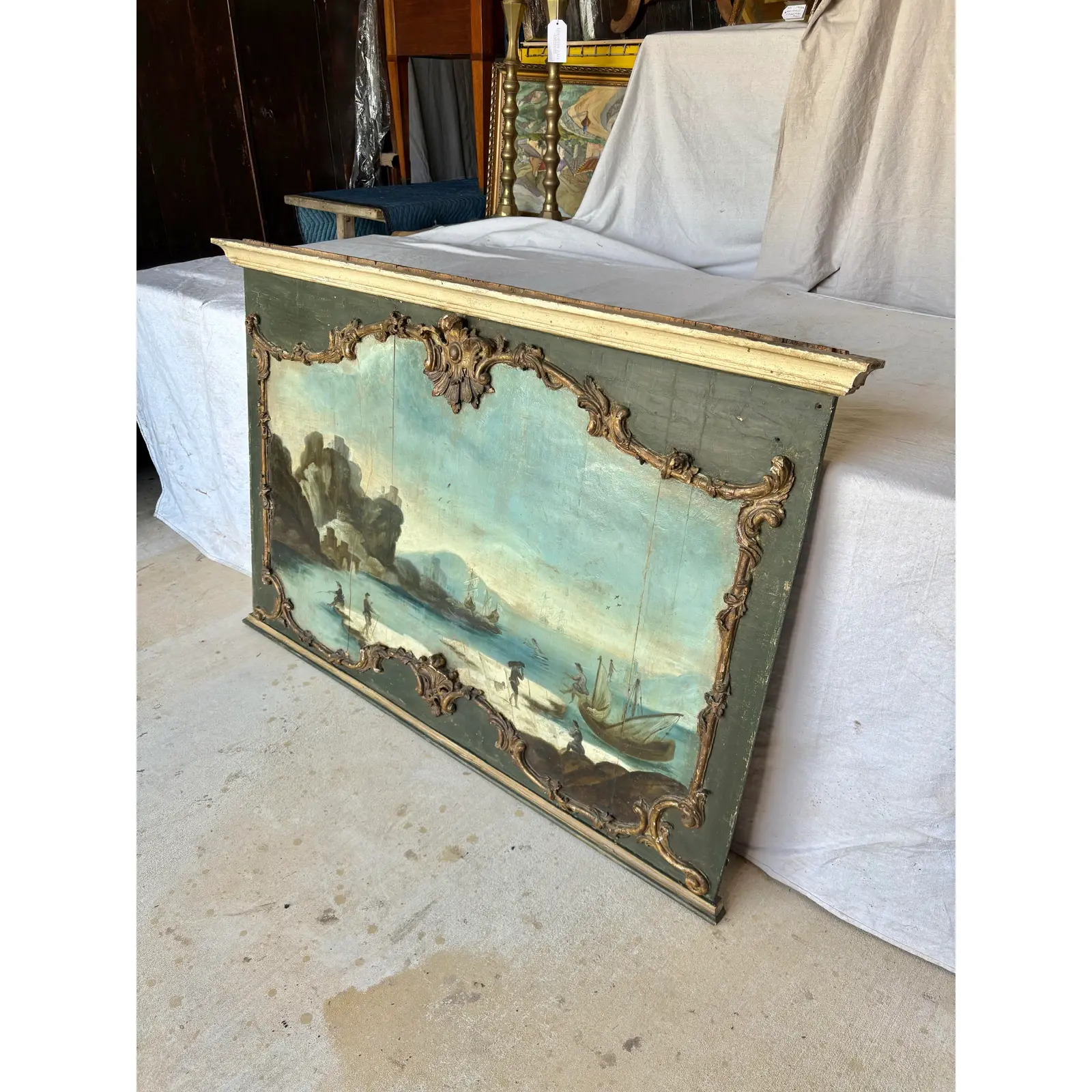 19th Century Italian Seascape Oil on Panel Painting - Image 4