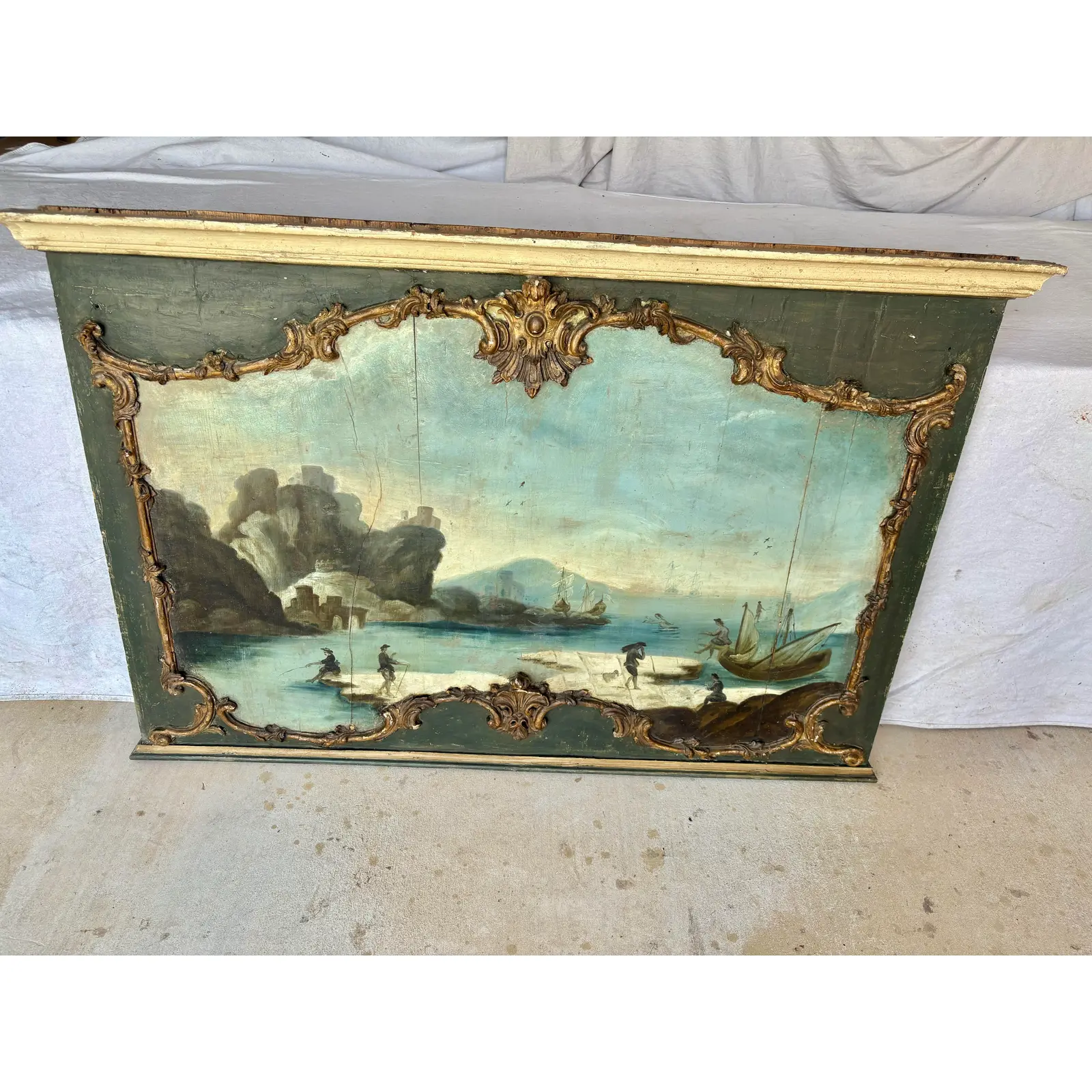 19th Century Italian Seascape Oil on Panel Painting - Image 5