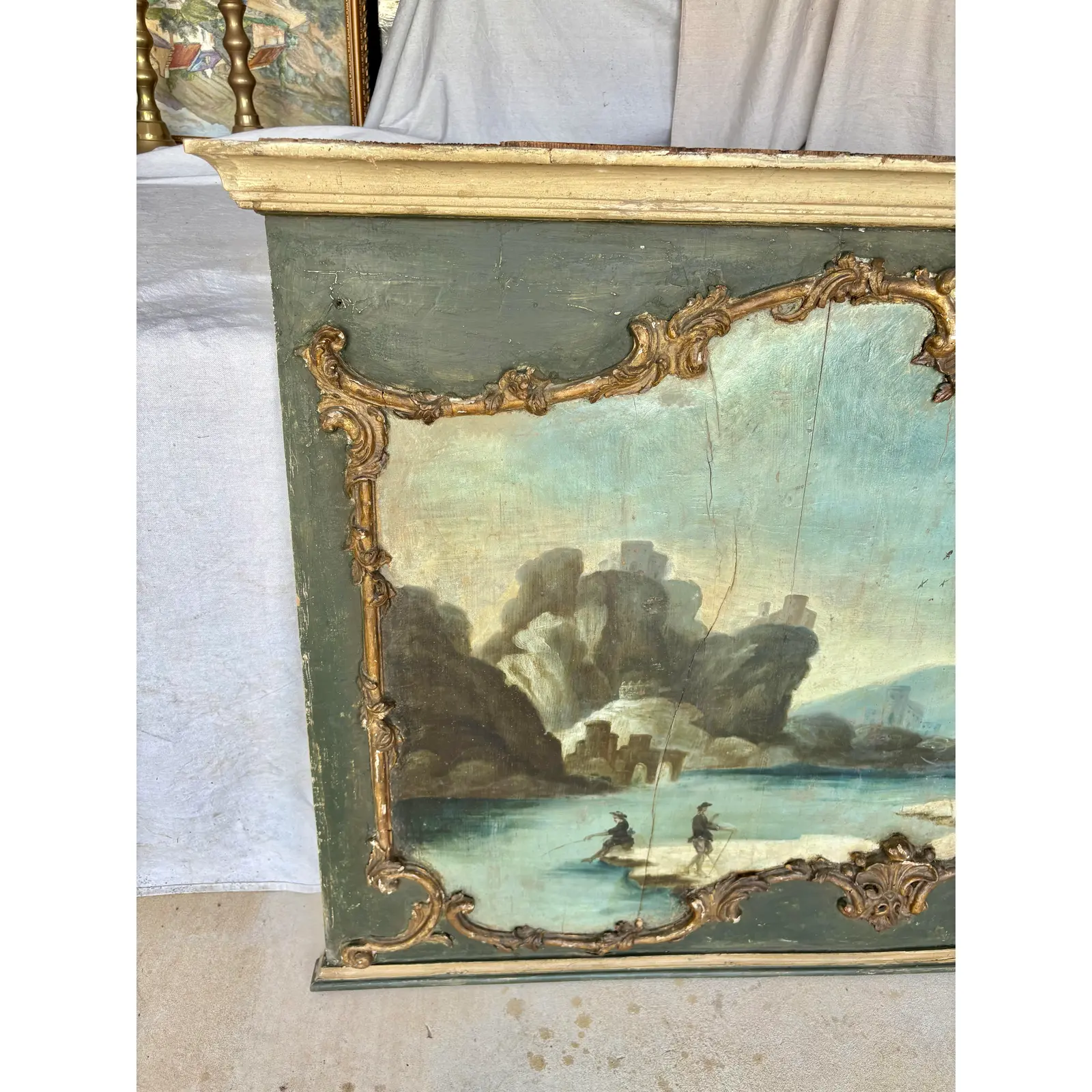 19th Century Italian Seascape Oil on Panel Painting - Image 6