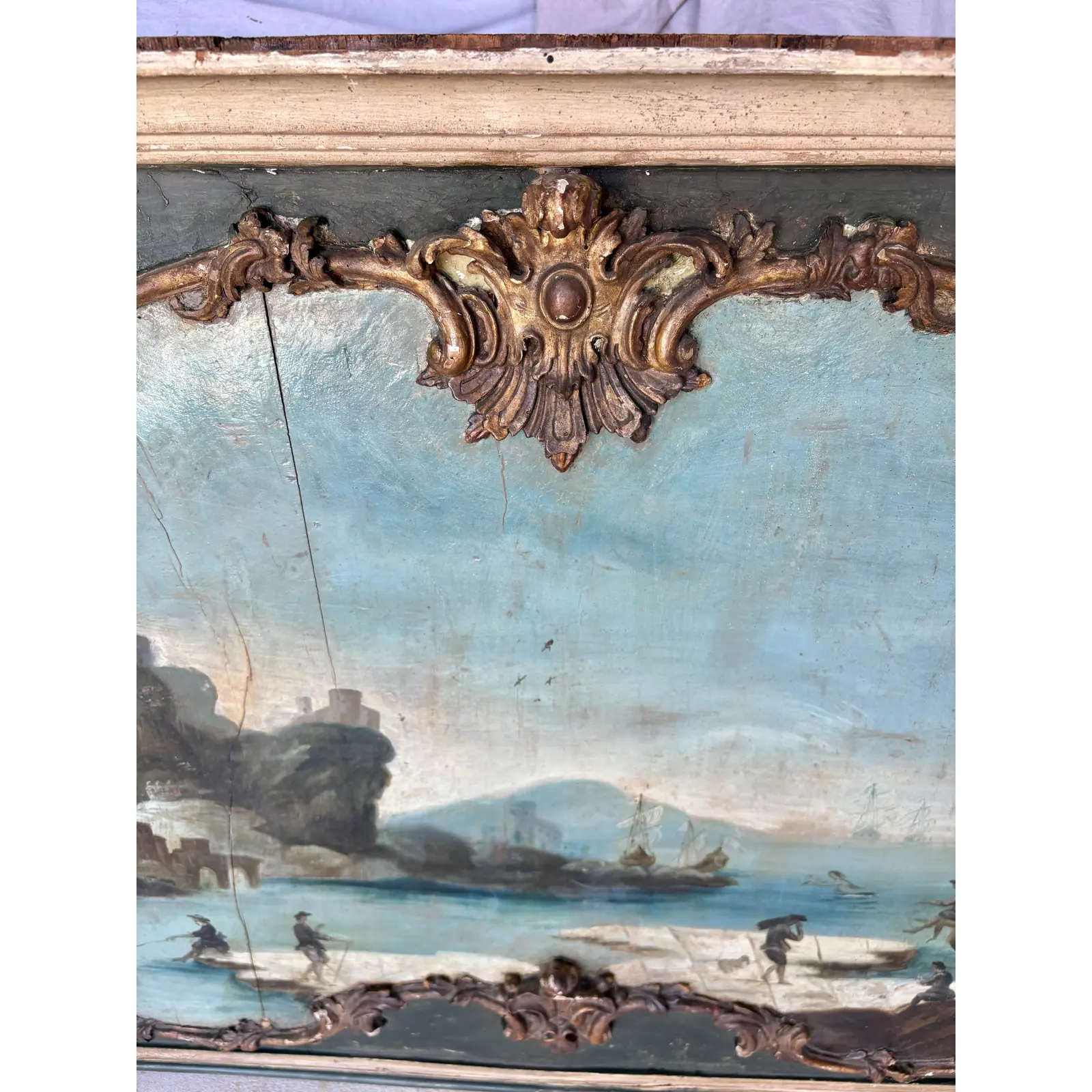 19th Century Italian Seascape Oil on Panel Painting - Image 9