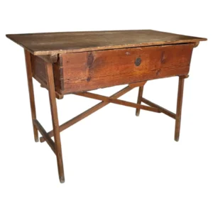 19th Century Spanish Pine One Drawer Side Table