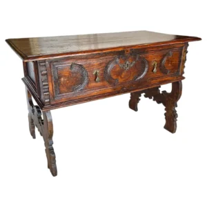 Late 19th Century Spanish Renaissance Revival Pine Side Table