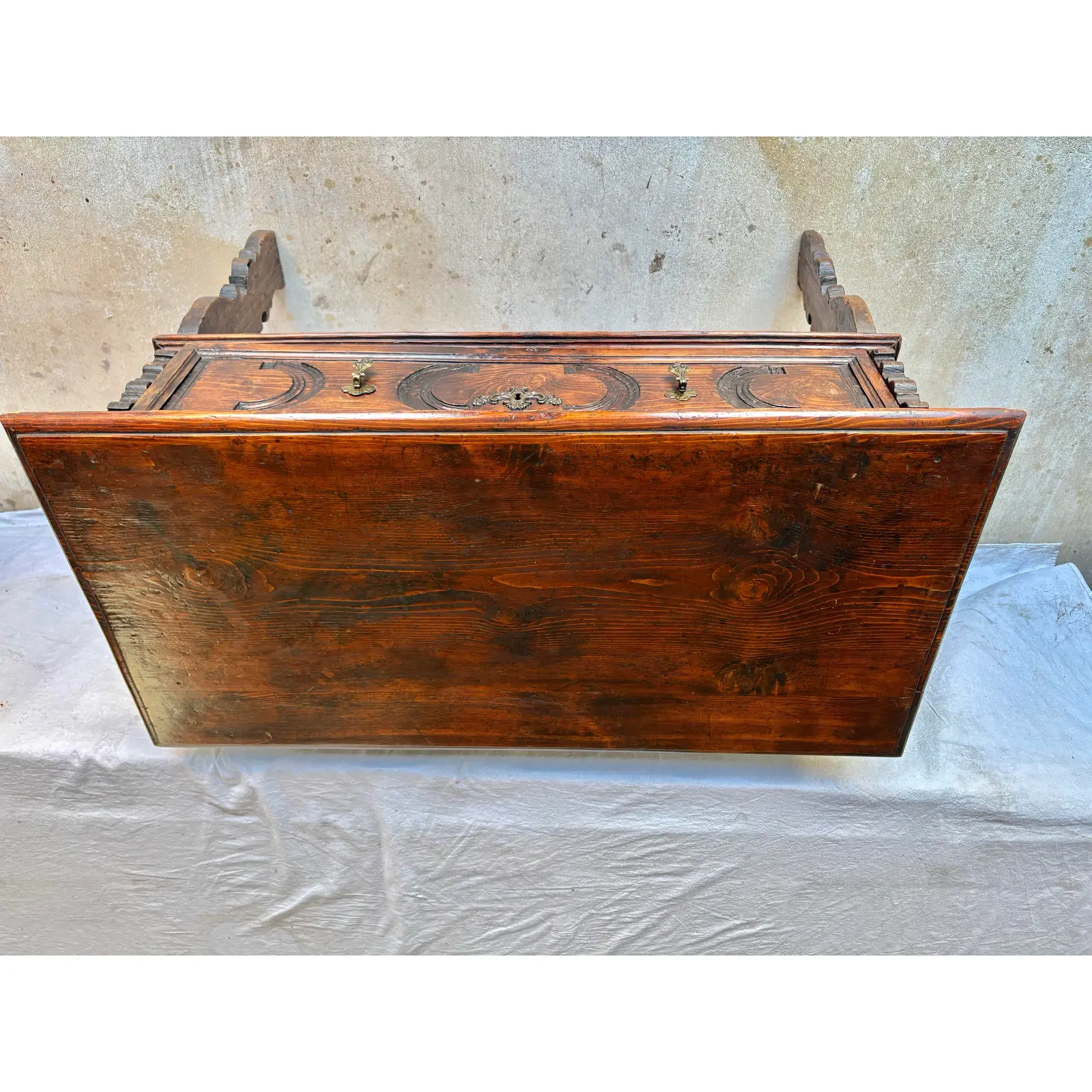 Late 19th Century Spanish Renaissance Revival Pine Side Table - Image 12