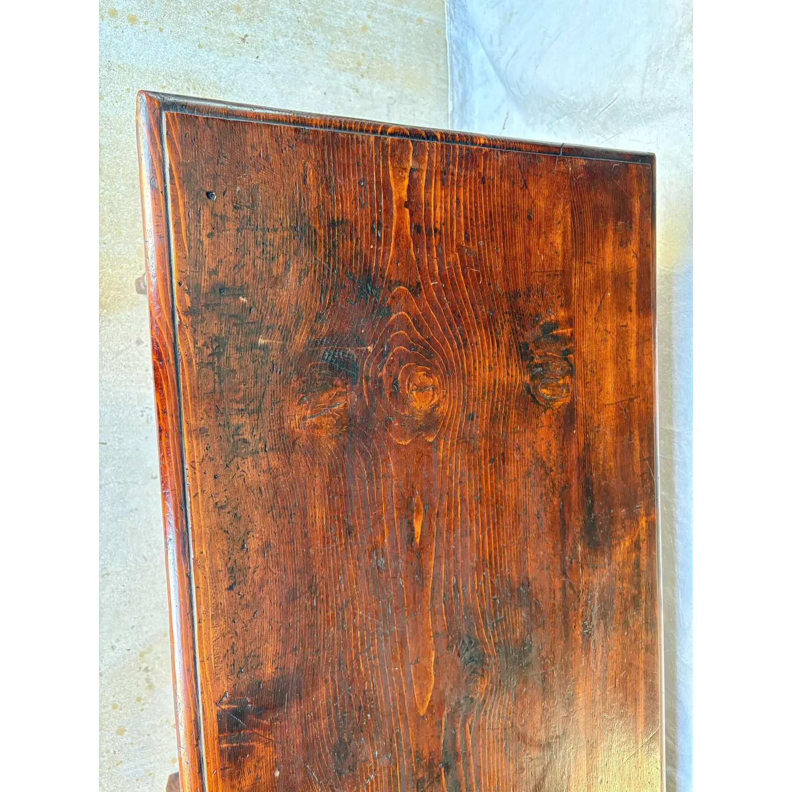 Late 19th Century Spanish Renaissance Revival Pine Side Table - Image 13
