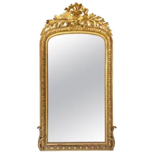 19th Century French Louis Philippe Giltwood Wall Mirror
