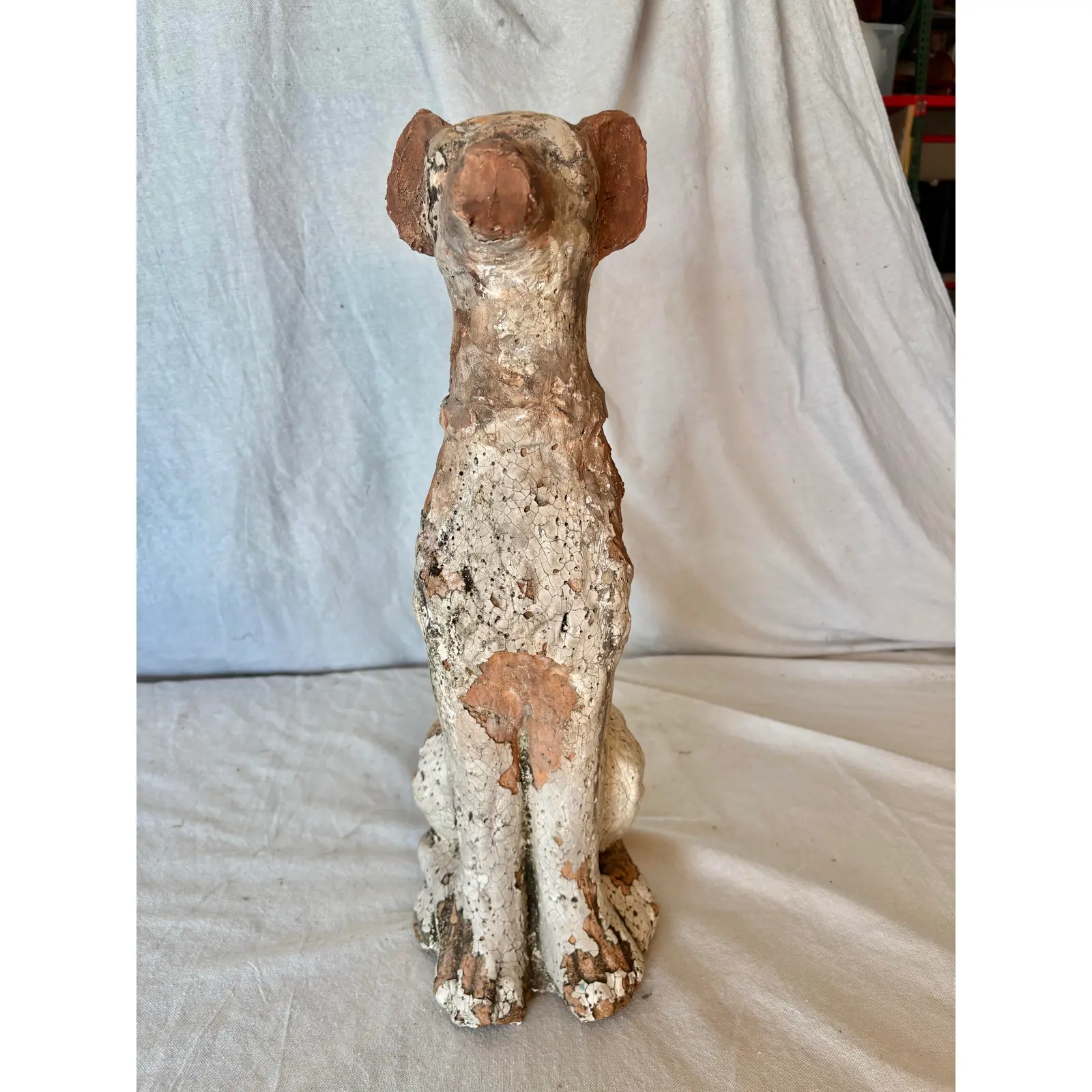 Early 20th Century Terracotta Dog Garden Statue - Image 12