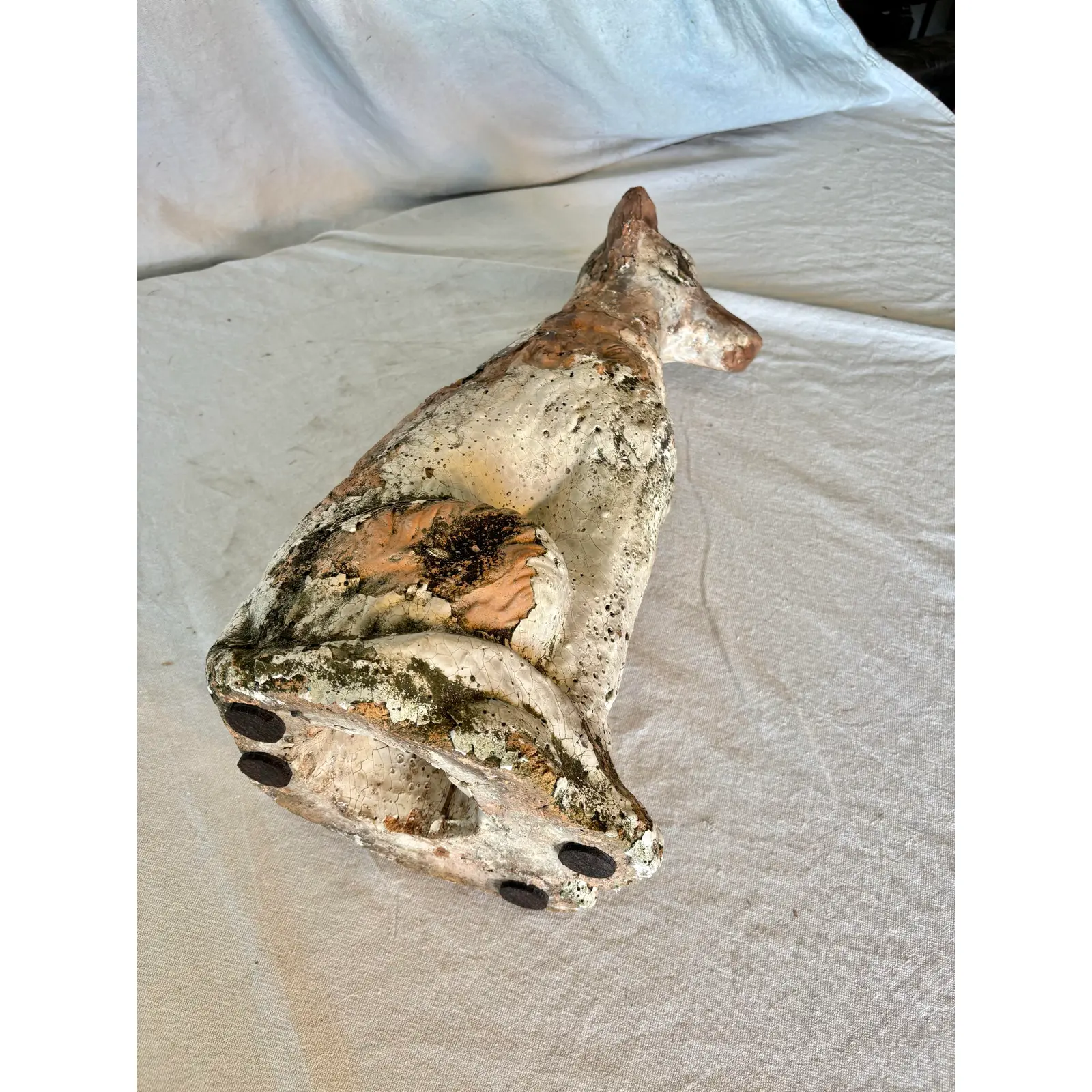 Early 20th Century Terracotta Dog Garden Statue - Image 14