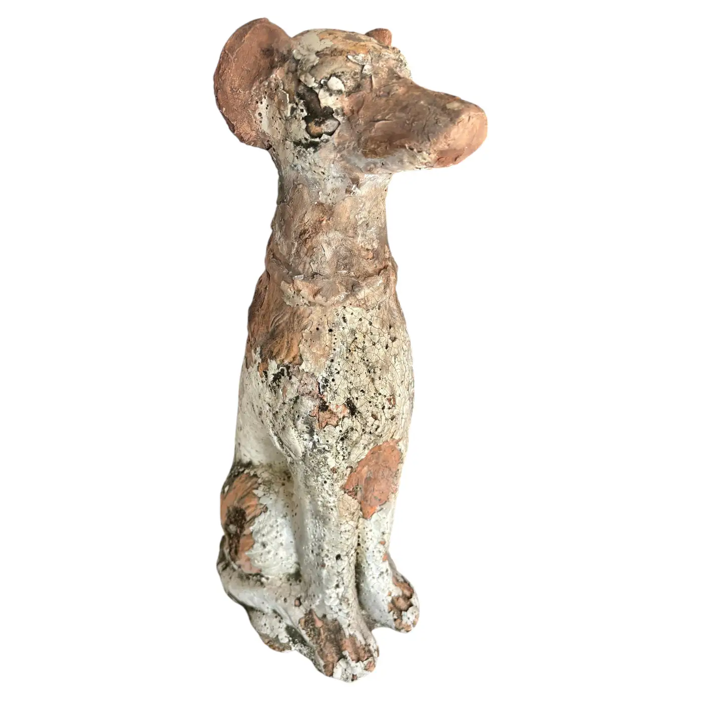 Early 20th Century Terracotta Dog Garden Statue - Image 2