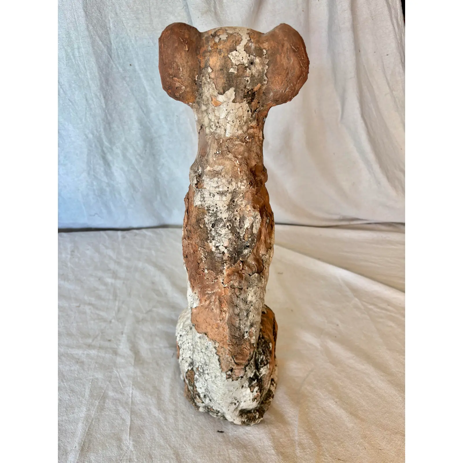 Early 20th Century Terracotta Dog Garden Statue - Image 6