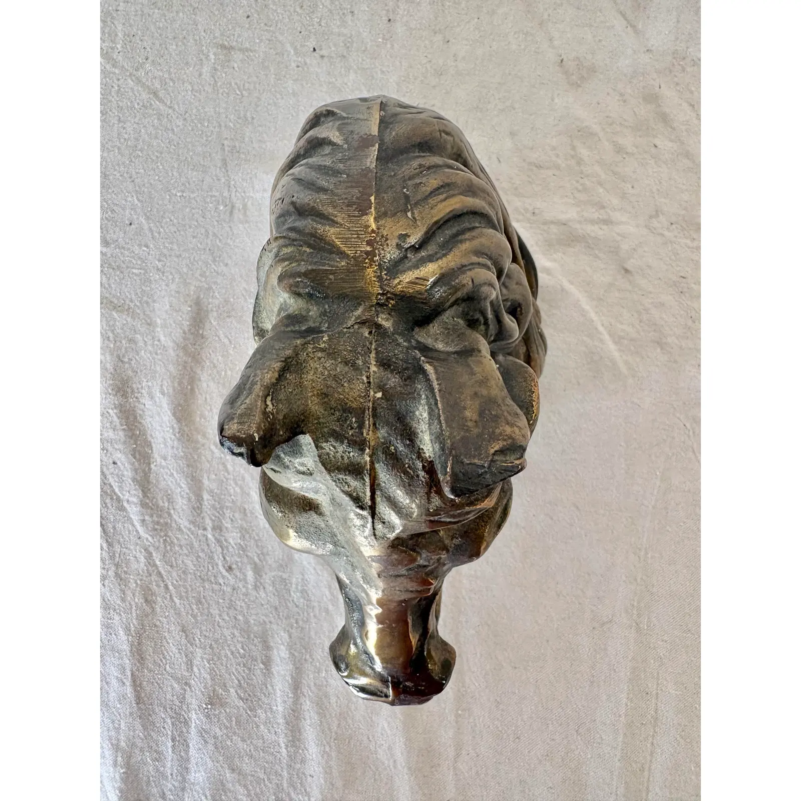 20th Century Brass Horse Bust Sculpture - Image 8
