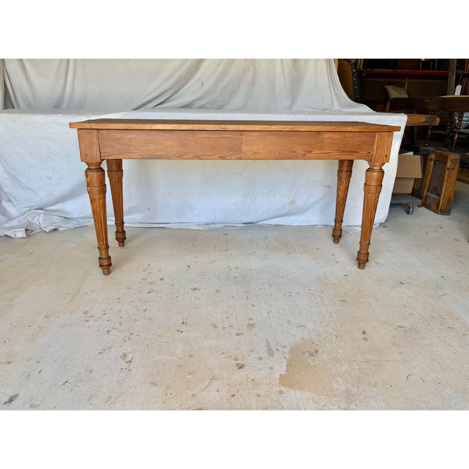 Late 19th Century French Pine Console Table - Image 3