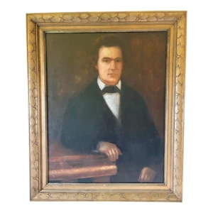 Late 19th Century French Oil on Canvas Portrait of a Gentleman