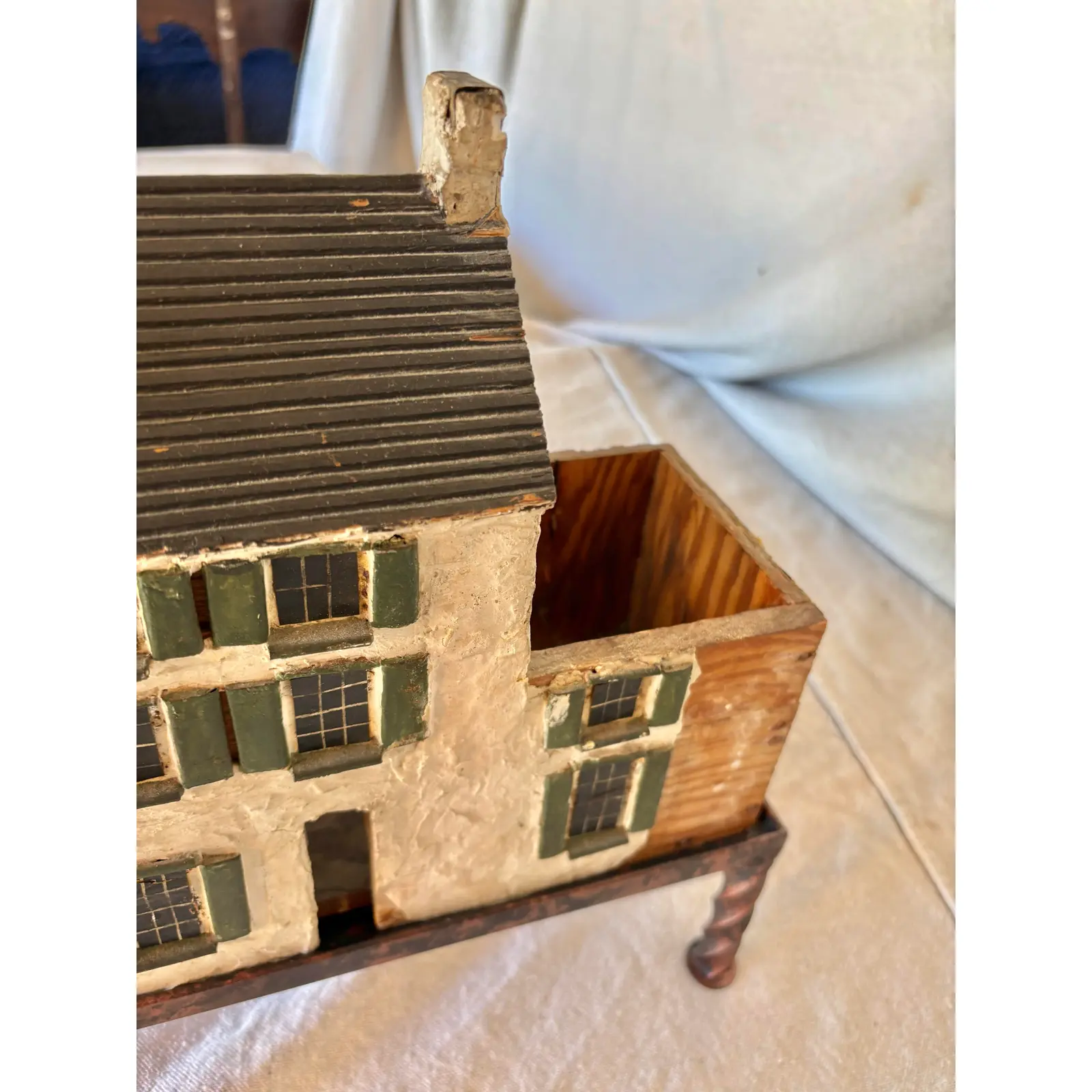 Early 20th Century French Wood and Metal Model House - Image 11