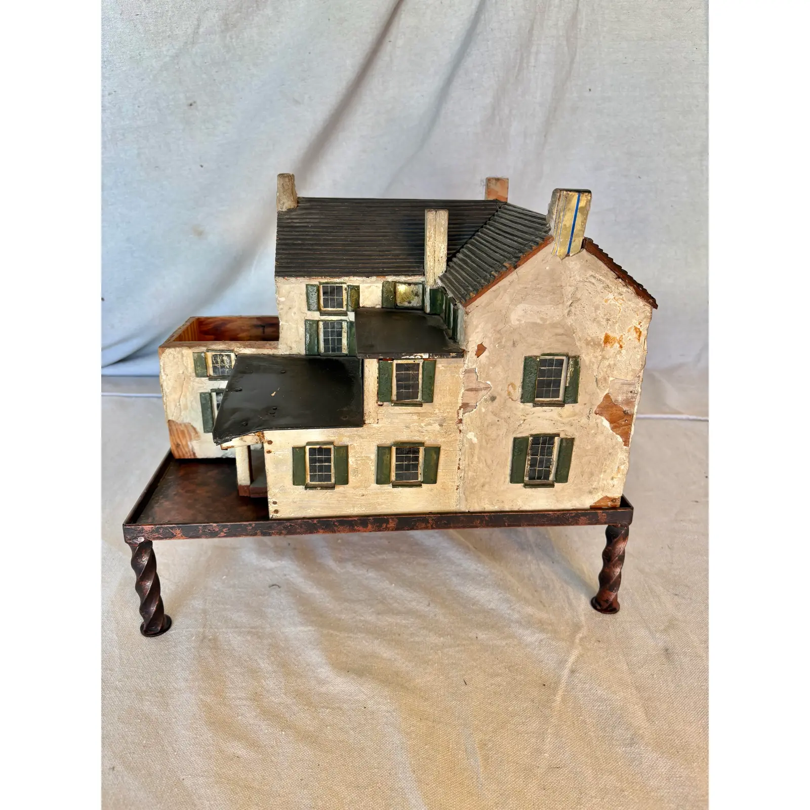 Early 20th Century French Wood and Metal Model House - Image 12