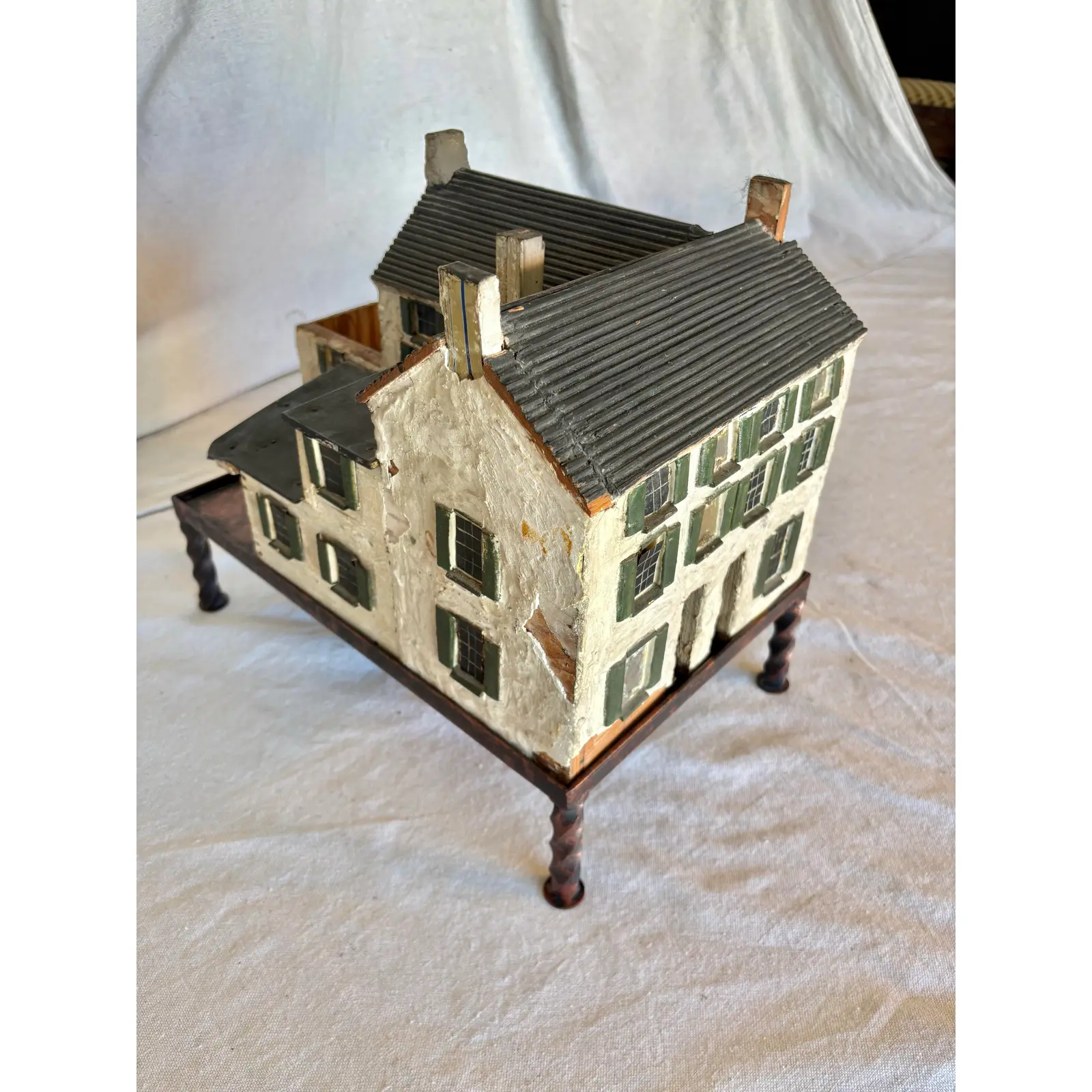 Early 20th Century French Wood and Metal Model House - Image 5