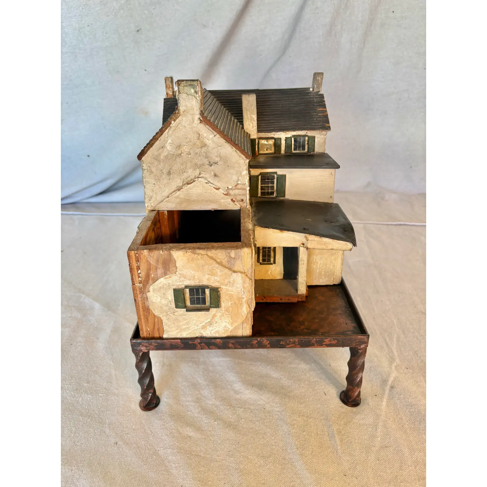 Early 20th Century French Wood and Metal Model House - Image 6