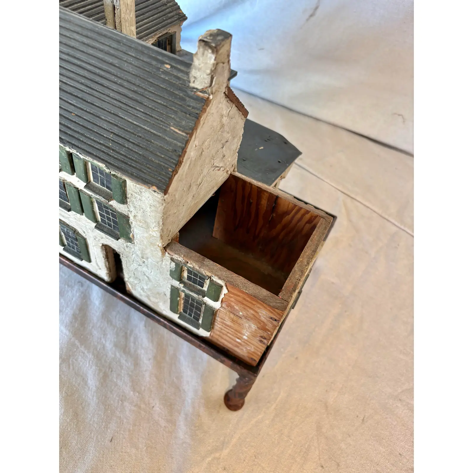 Early 20th Century French Wood and Metal Model House - Image 10