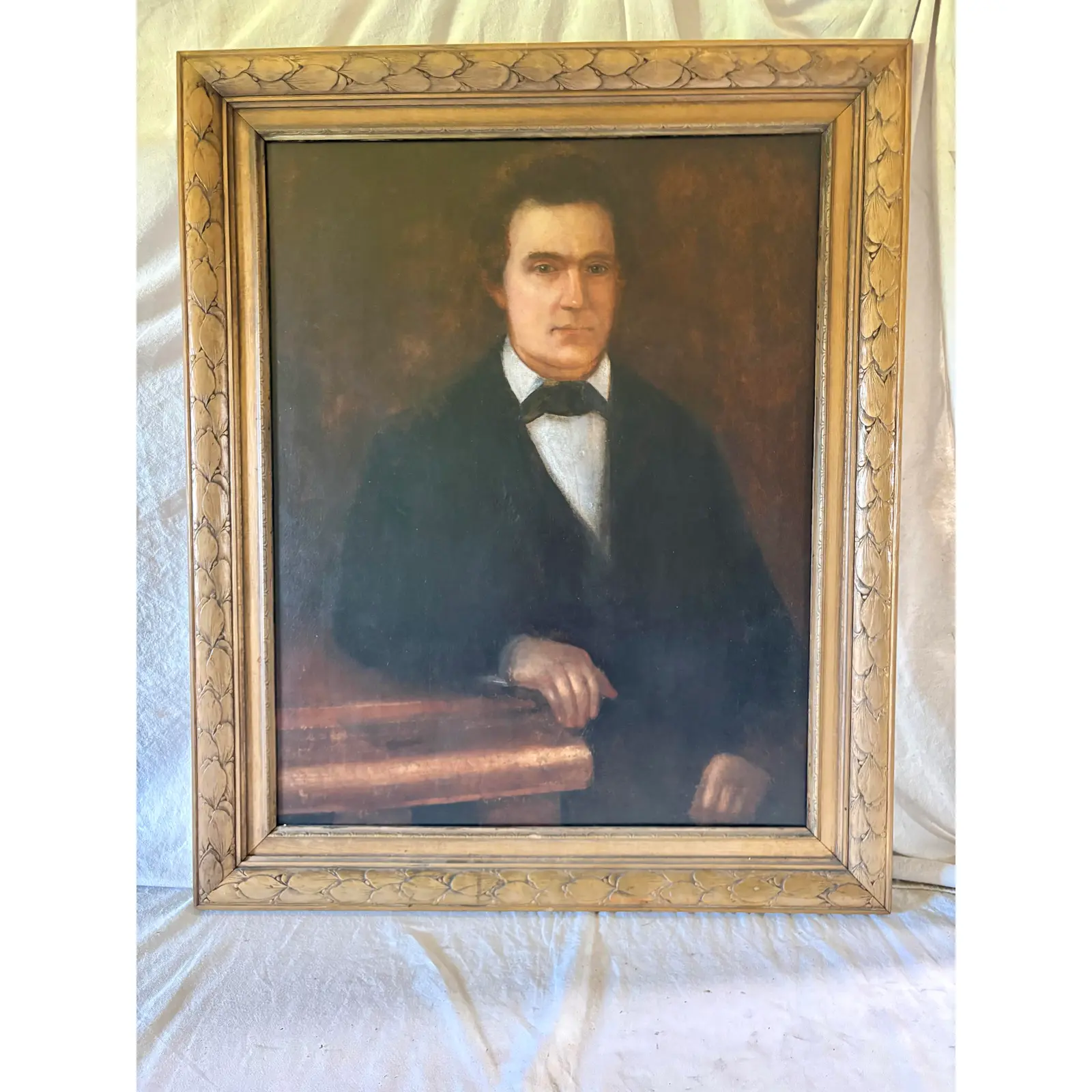 Late 19th Century French Oil on Canvas Portrait of a Gentleman - Image 2