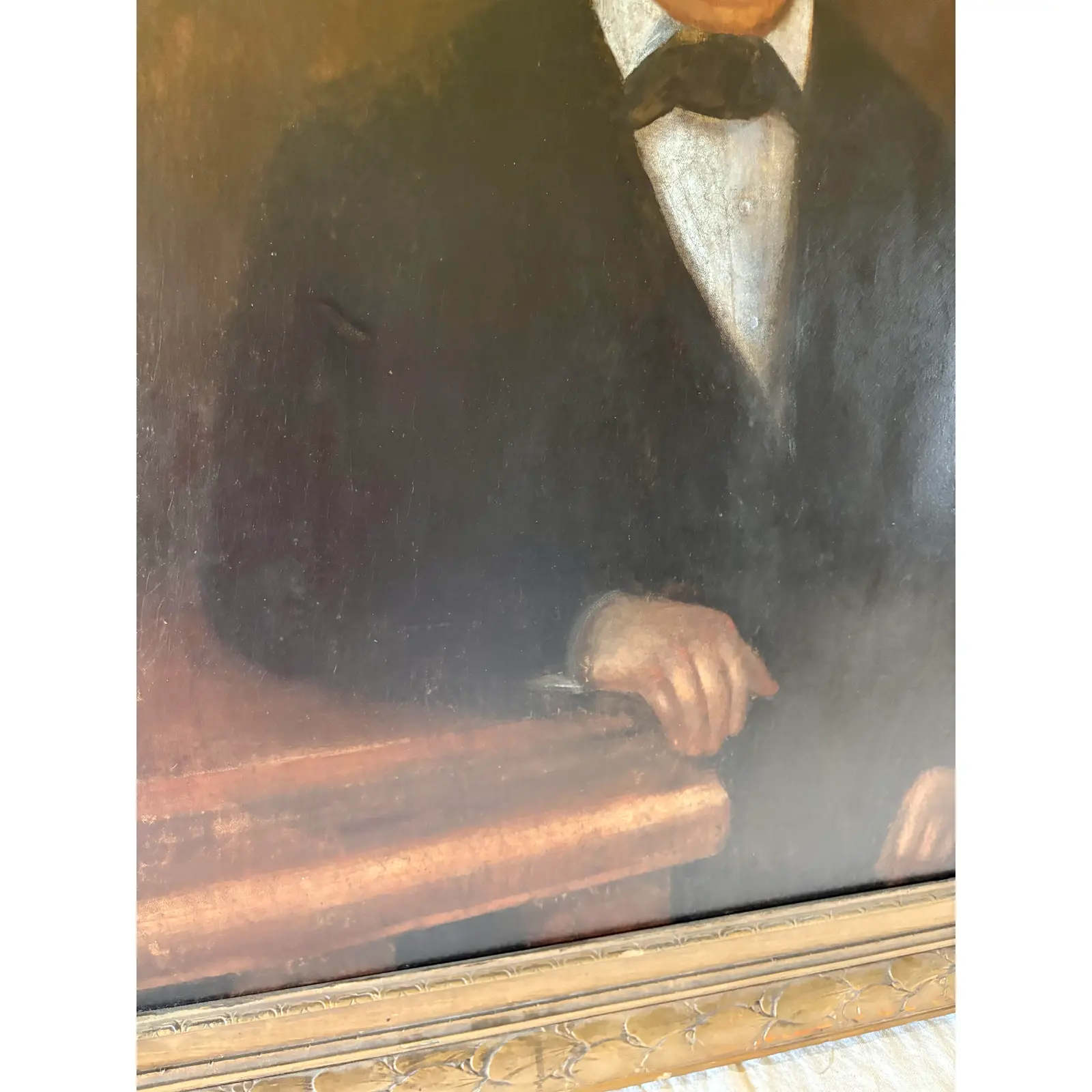 Late 19th Century French Oil on Canvas Portrait of a Gentleman - Image 11