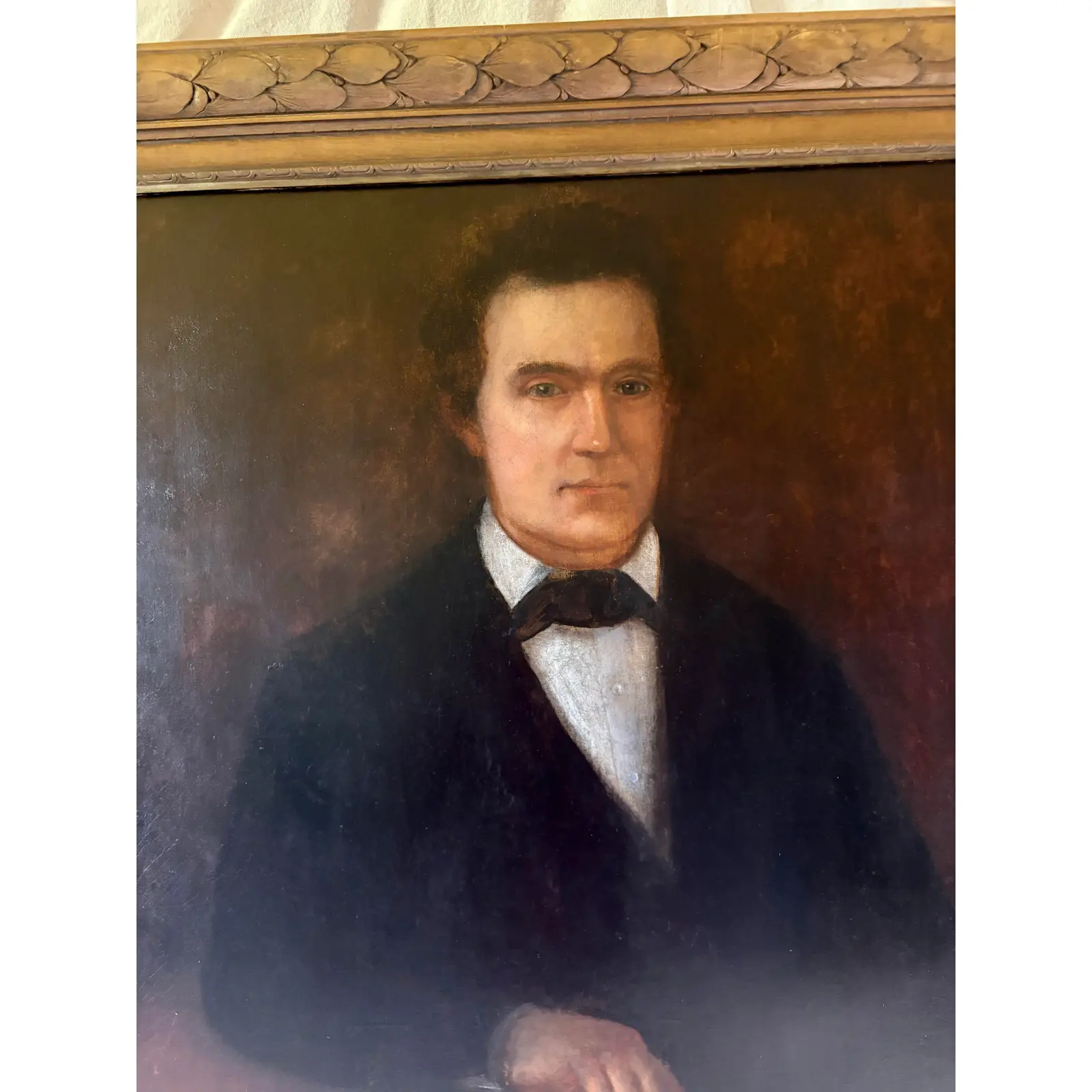 Late 19th Century French Oil on Canvas Portrait of a Gentleman - Image 3