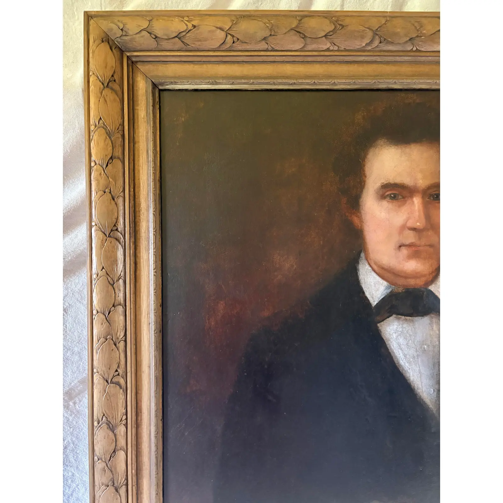 Late 19th Century French Oil on Canvas Portrait of a Gentleman - Image 4