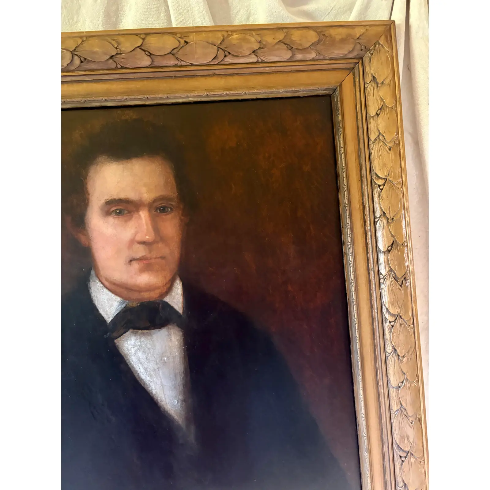 Late 19th Century French Oil on Canvas Portrait of a Gentleman - Image 8