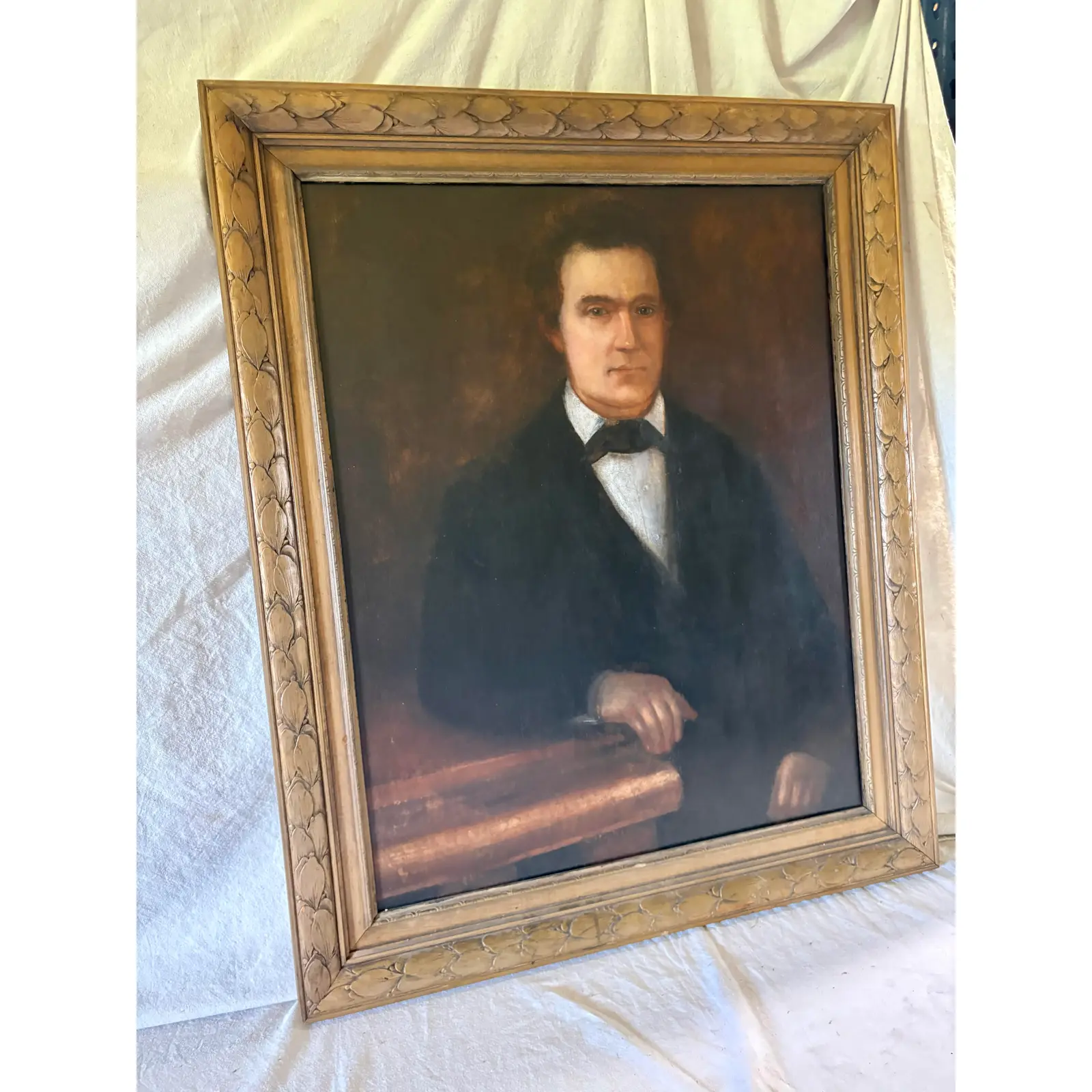 Late 19th Century French Oil on Canvas Portrait of a Gentleman - Image 10