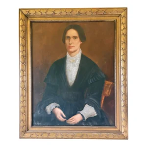 Late 19th Century French Oil on Canvas Portrait of a Woman