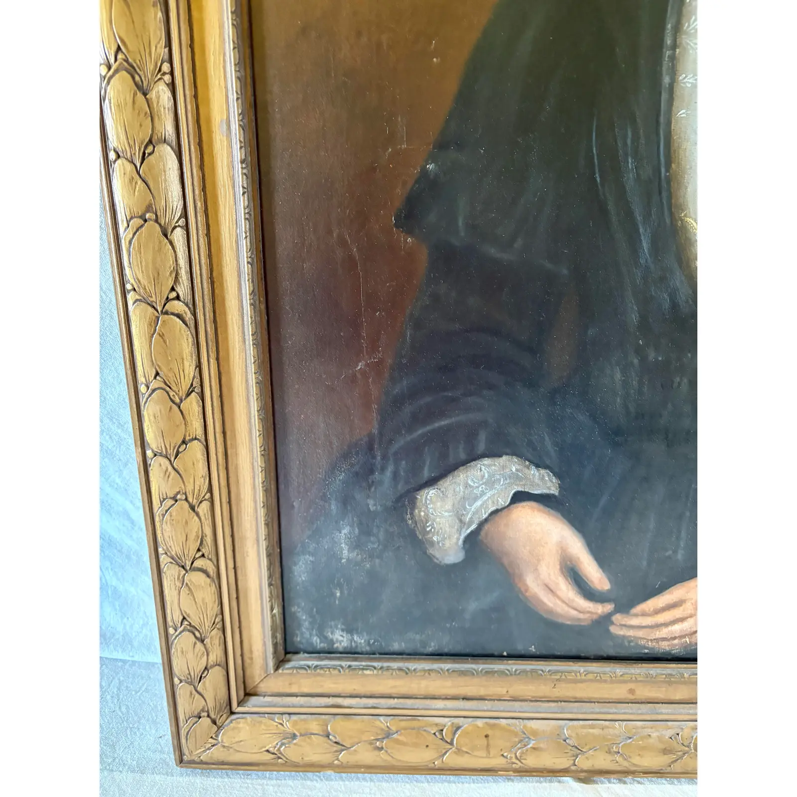 Late 19th Century French Oil on Canvas Portrait of a Woman - Image 11