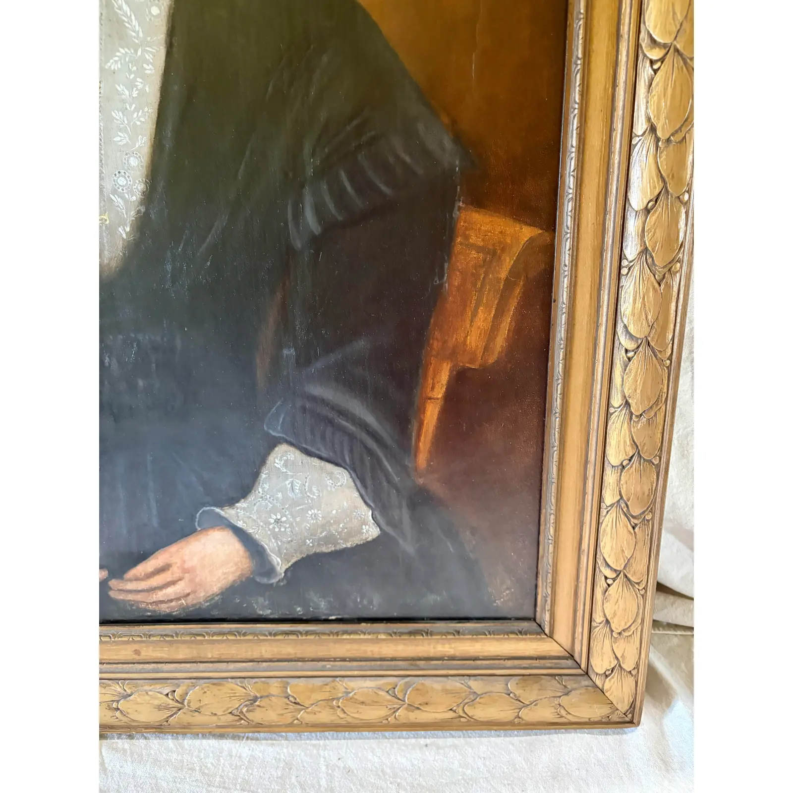 Late 19th Century French Oil on Canvas Portrait of a Woman - Image 6