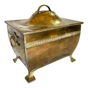 Late 19th Century English Brass Fireplace Box