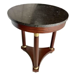 Early 20th Century French Walnut Empire Style Side Table