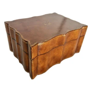 20th Century Italian Embossed Leather Box