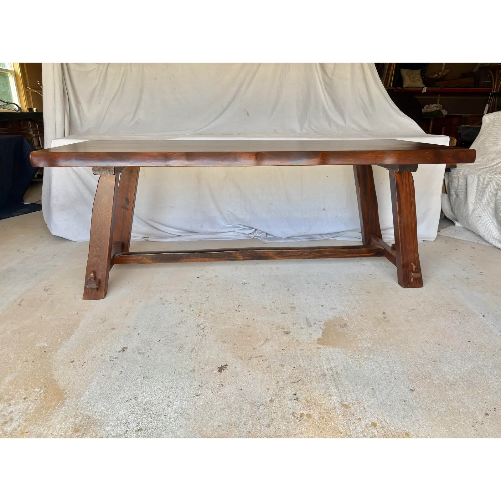 Mid 20th Century Scandinavian Oak Olavi Hanninen Design Dining Table - Image 4
