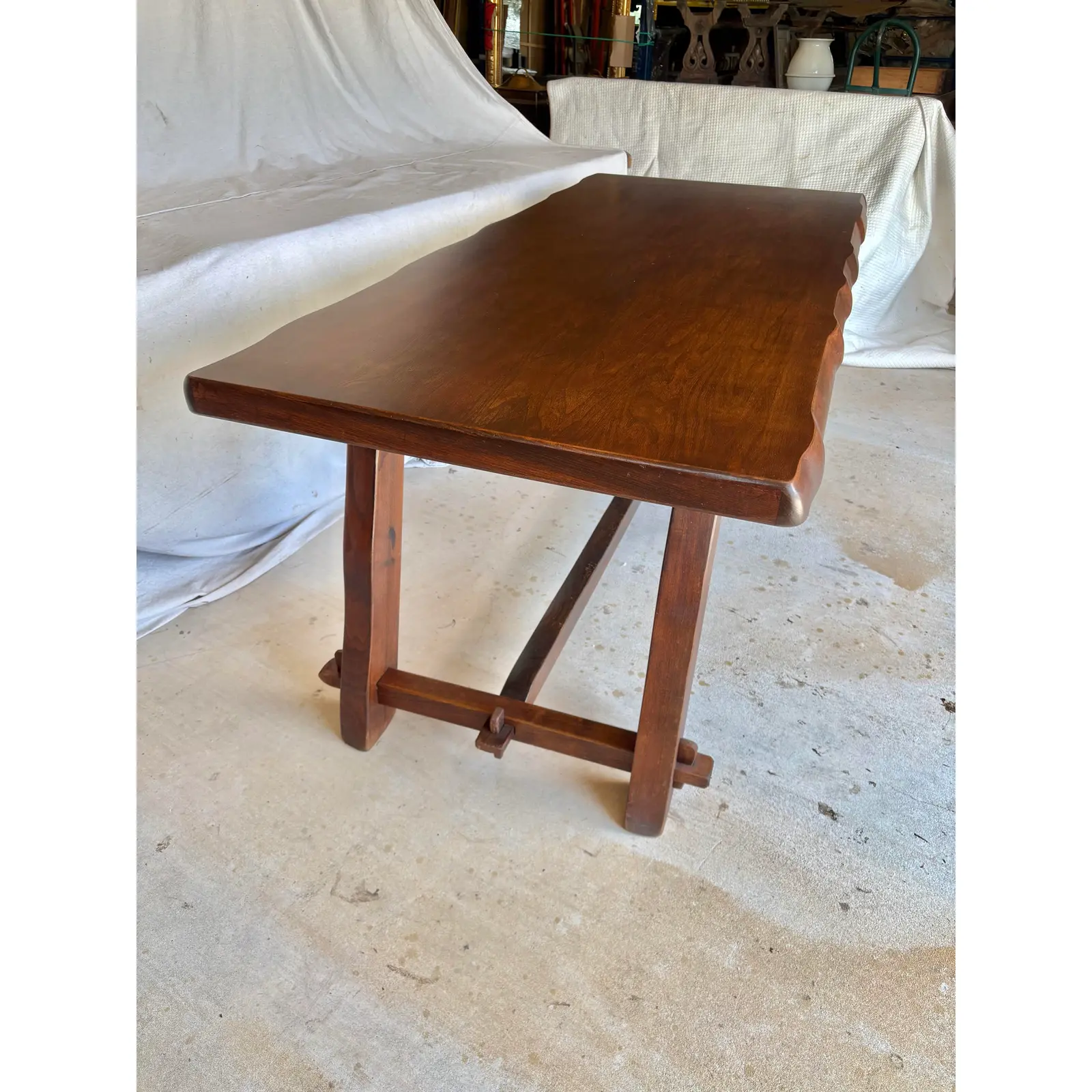 Mid 20th Century Scandinavian Oak Olavi Hanninen Design Dining Table - Image 5