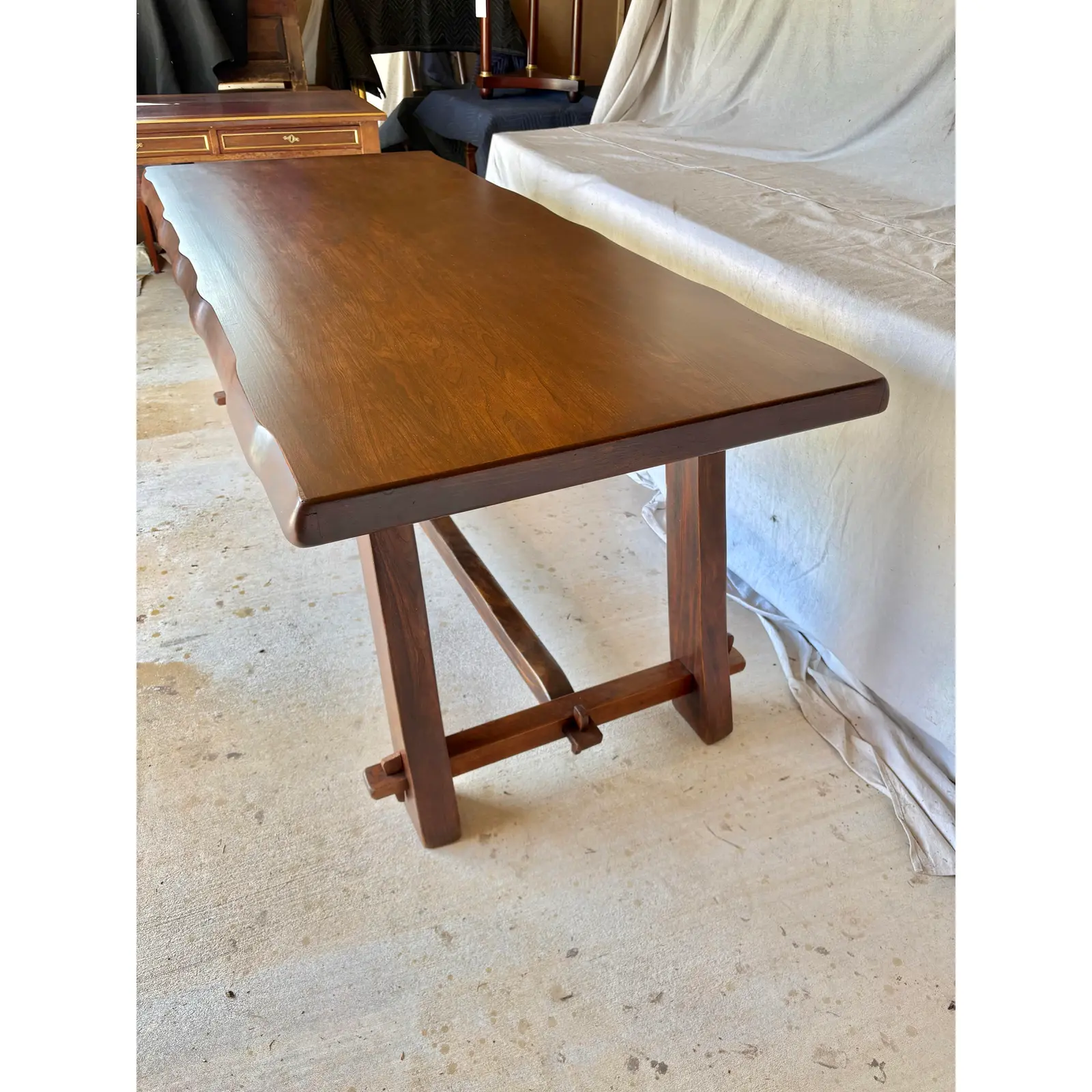 Mid 20th Century Scandinavian Oak Olavi Hanninen Design Dining Table - Image 6
