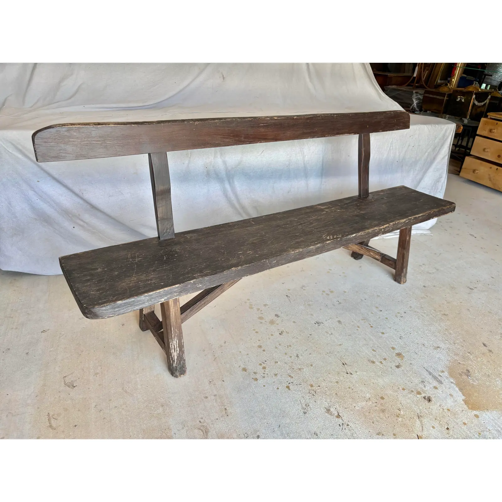 Mid 20th Century Scandinavian Sculptural Bench - Image 2