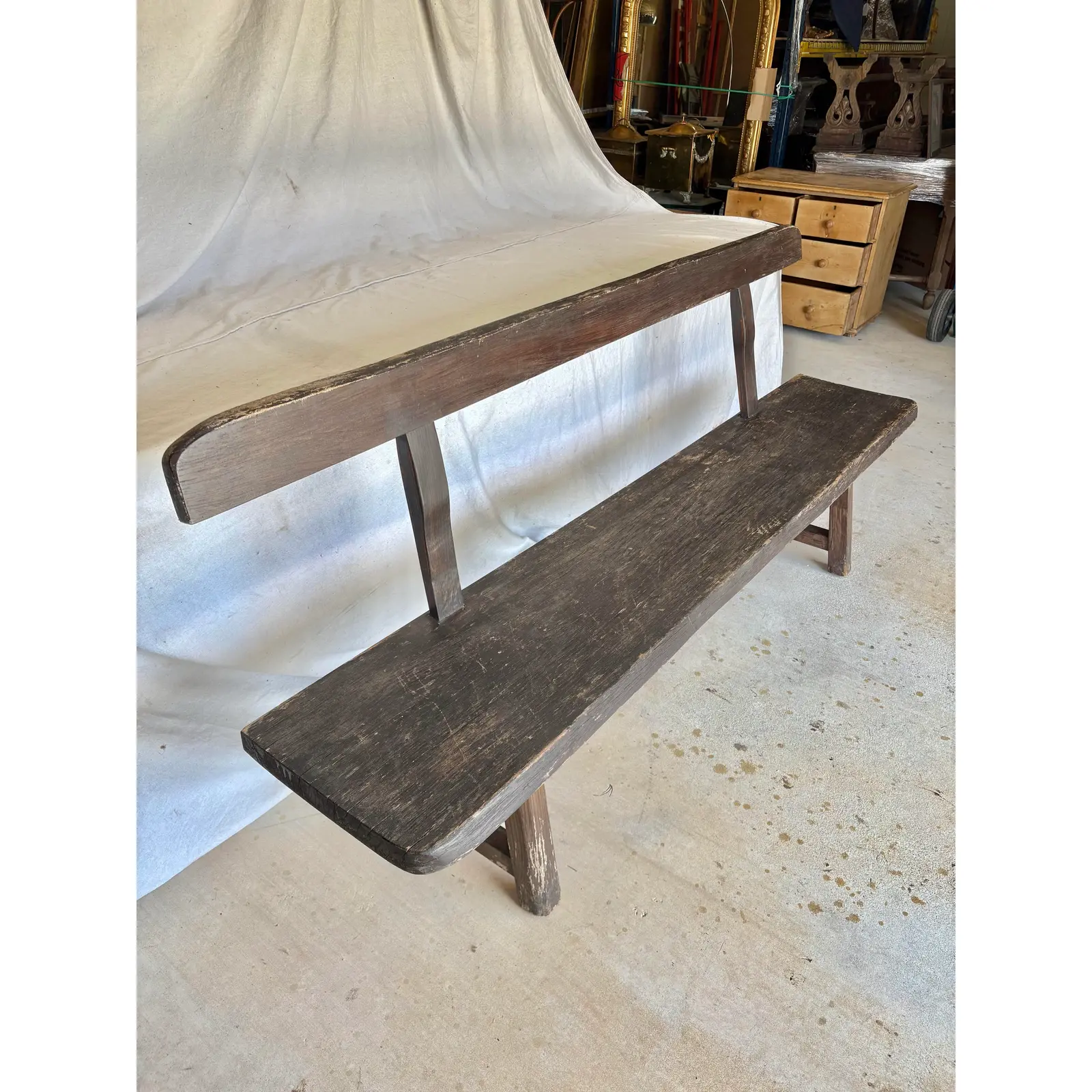 Mid 20th Century Scandinavian Sculptural Bench - Image 4