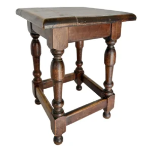 Early 20th Century French Walnut Stool