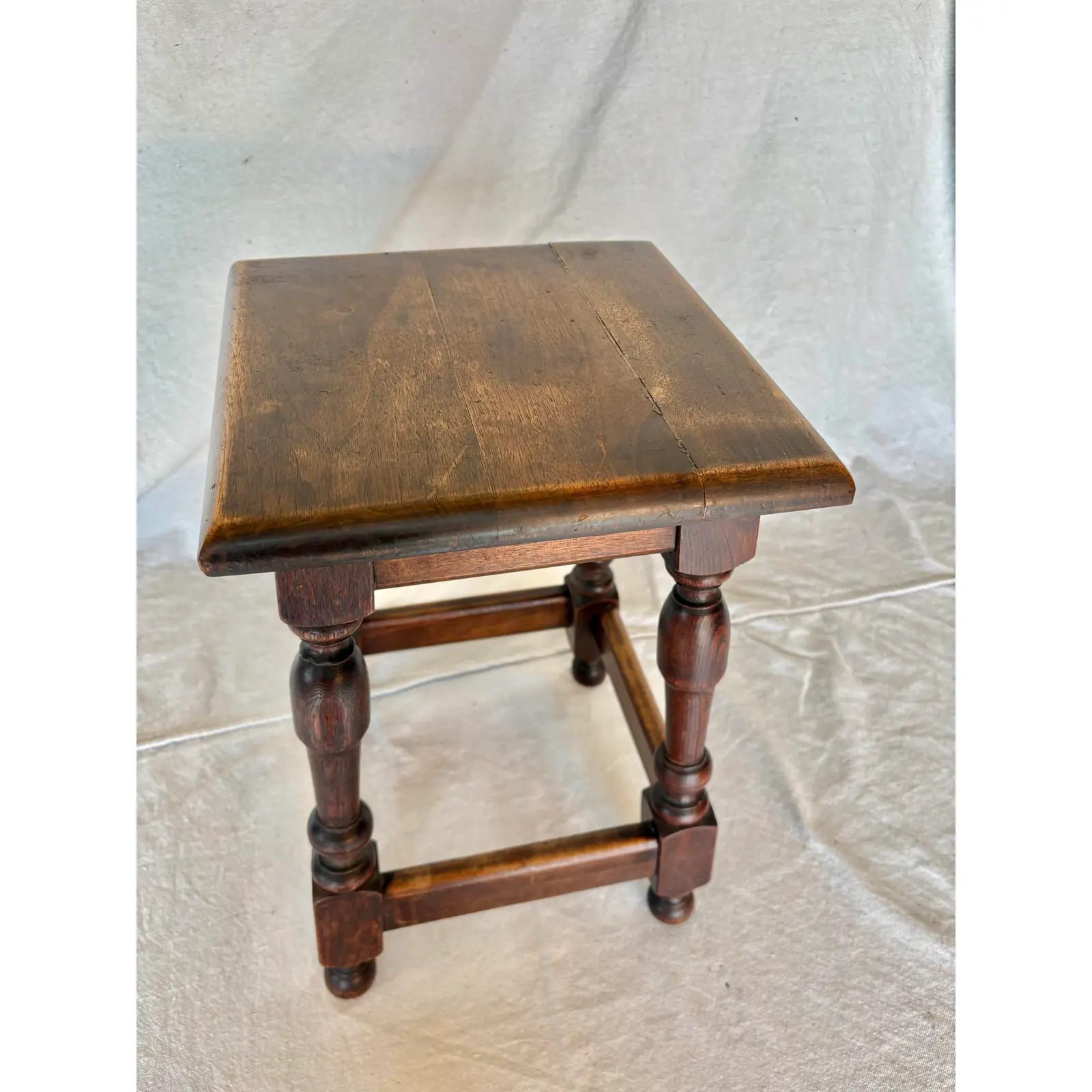 Early 20th Century French Walnut Stool - Image 12
