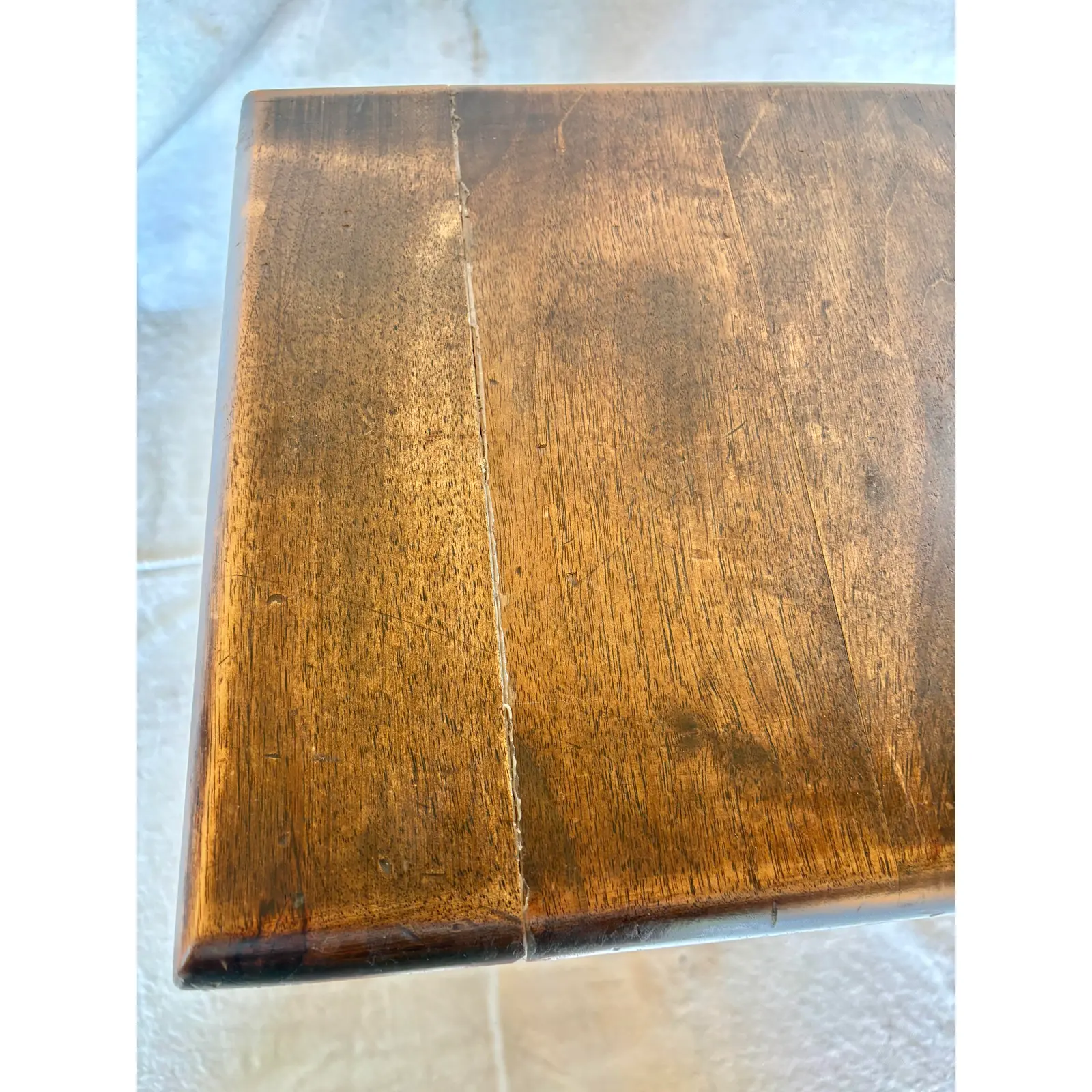 Early 20th Century French Walnut Stool - Image 10