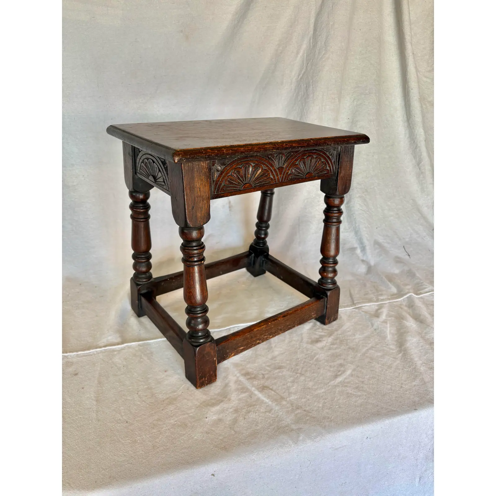 18th Century English Oak Joint Stool - Image 2