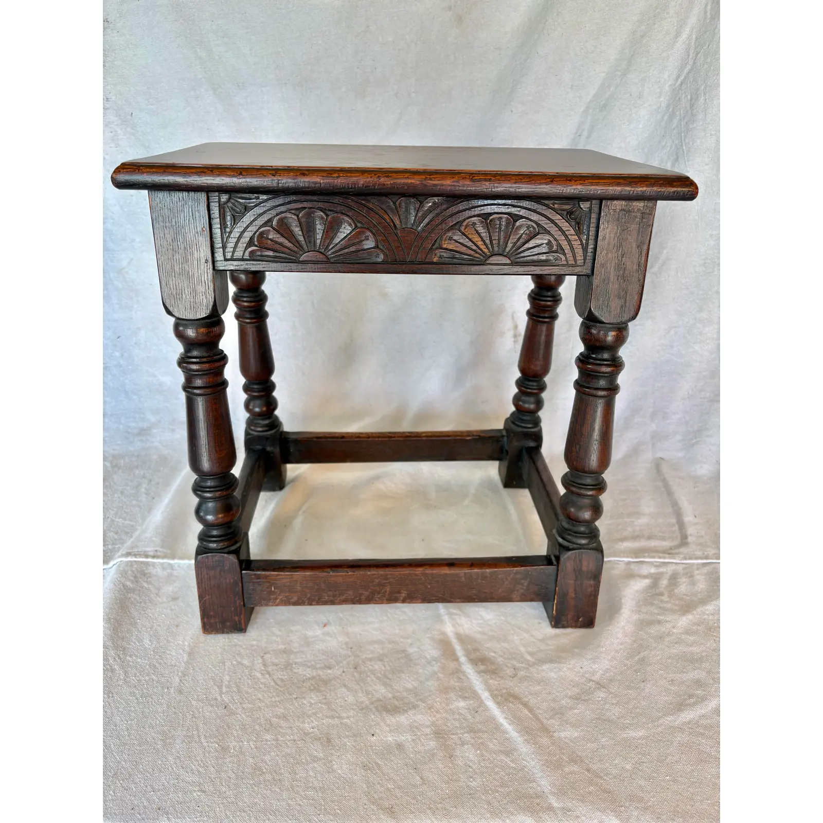 18th Century English Oak Joint Stool - Image 12