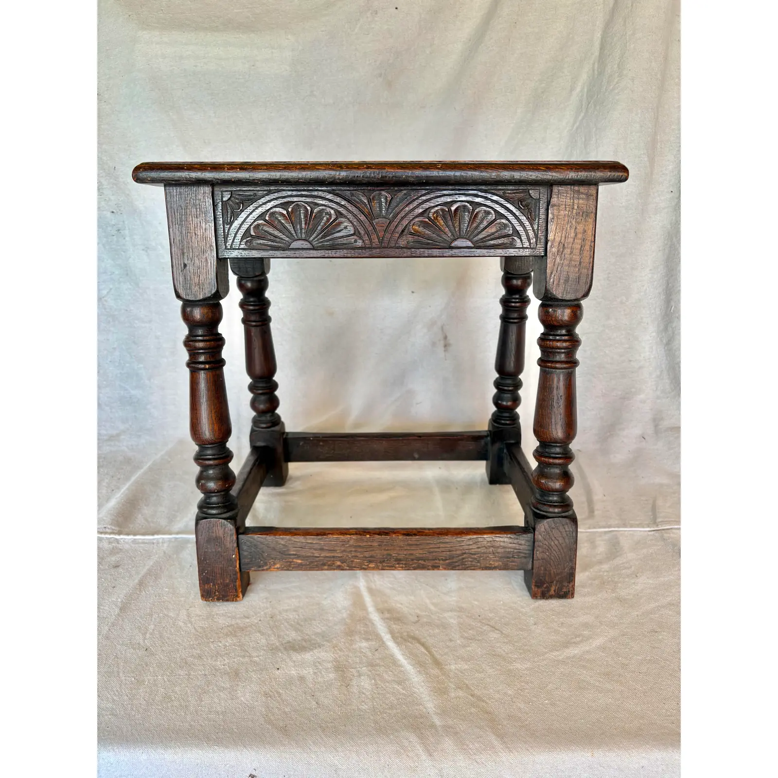 18th Century English Oak Joint Stool - Image 3
