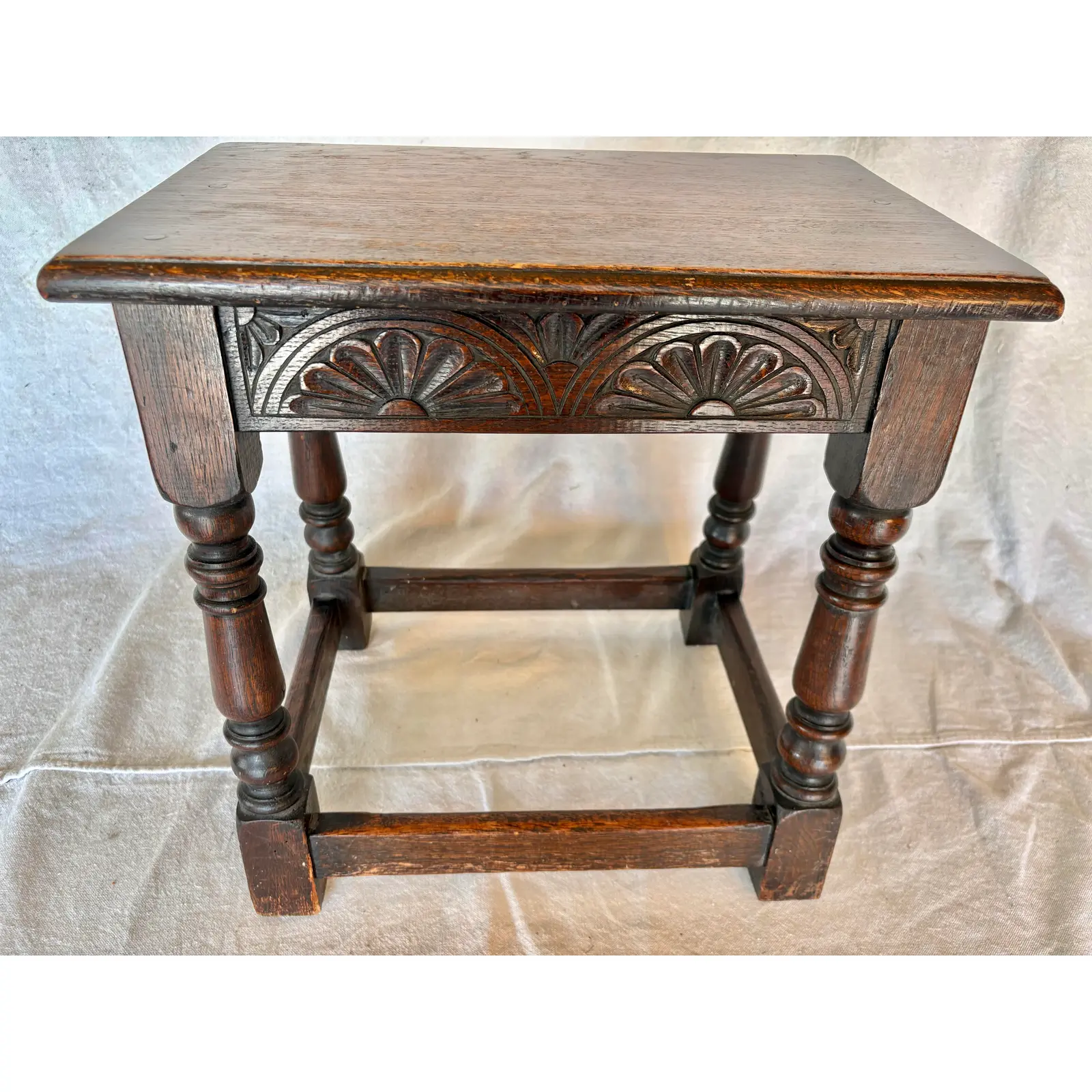 18th Century English Oak Joint Stool - Image 7