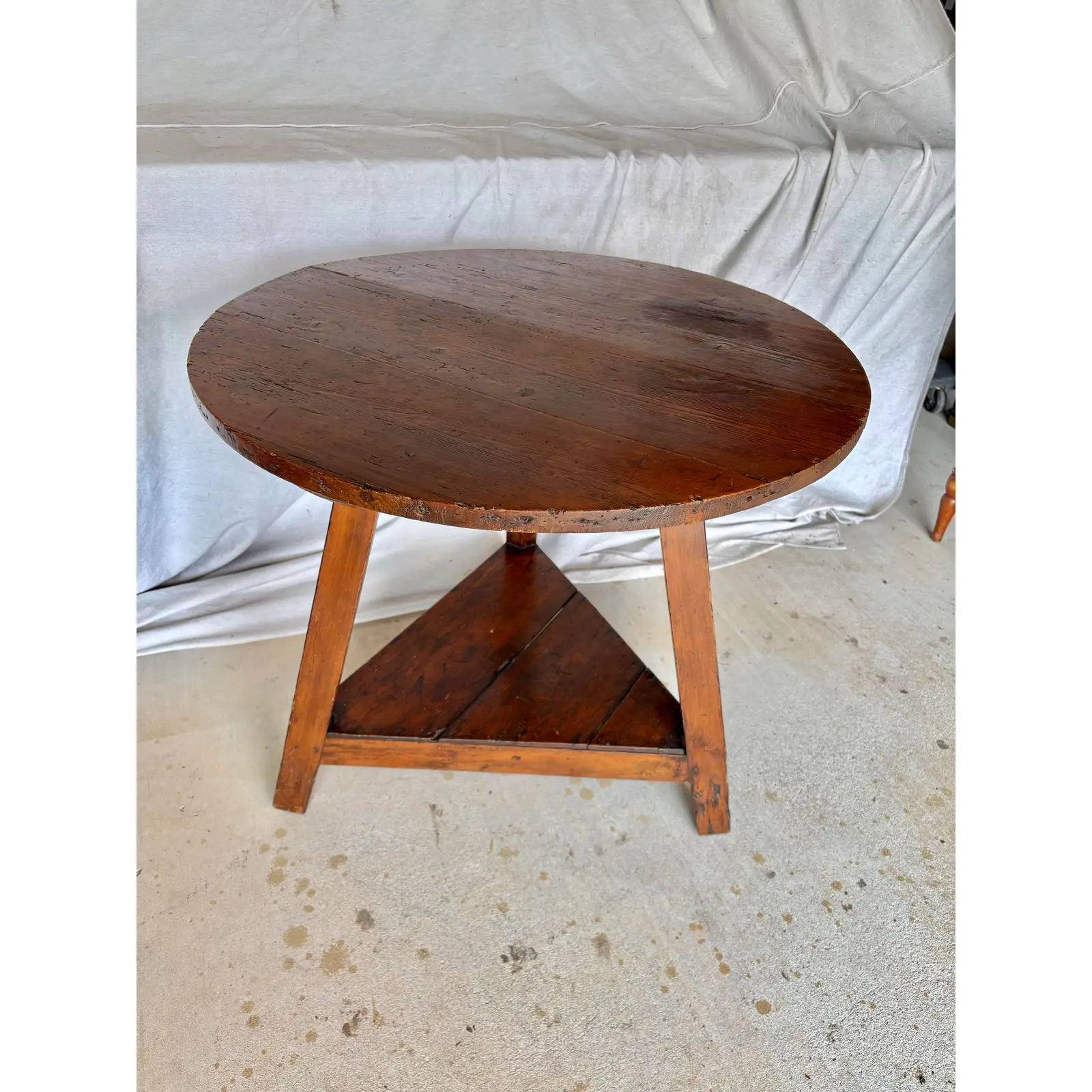 19th Century English Pine Cricket Table - Image 11
