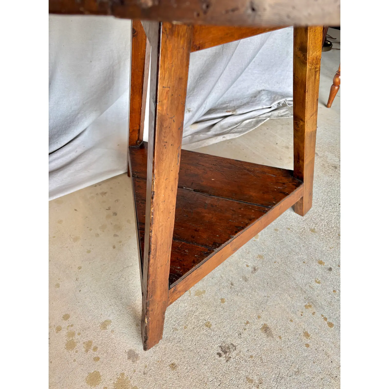 19th Century English Pine Cricket Table - Image 5