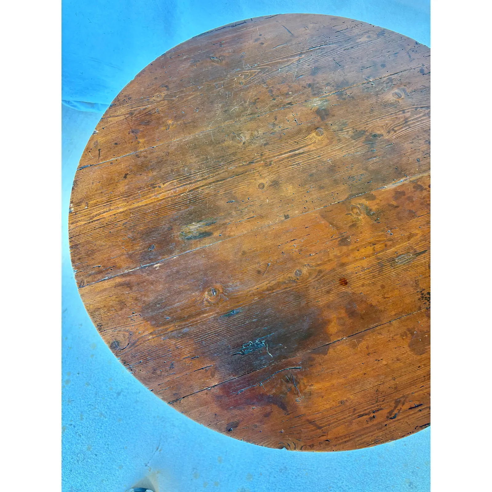 19th Century English Pine Cricket Table - Image 7