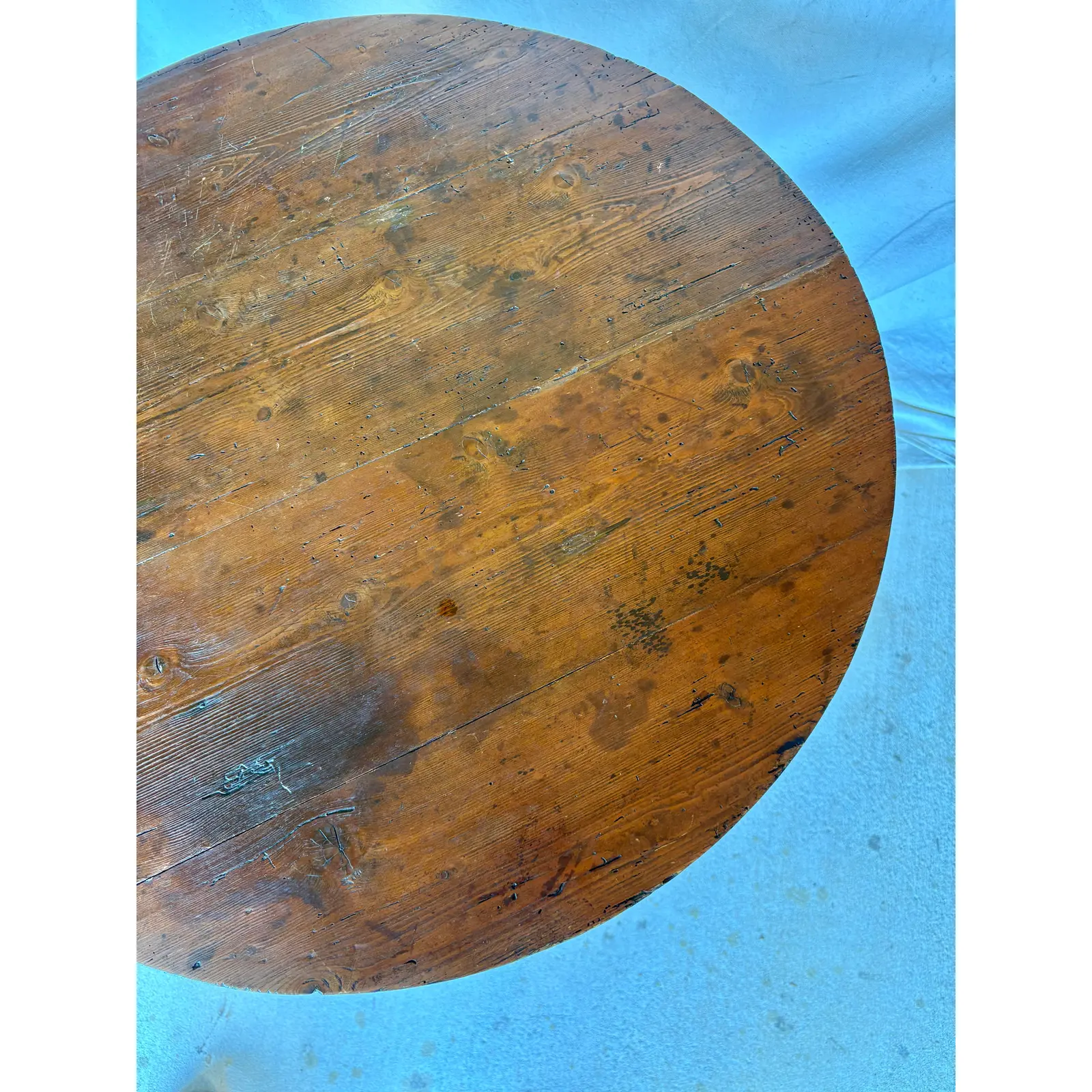 19th Century English Pine Cricket Table - Image 8