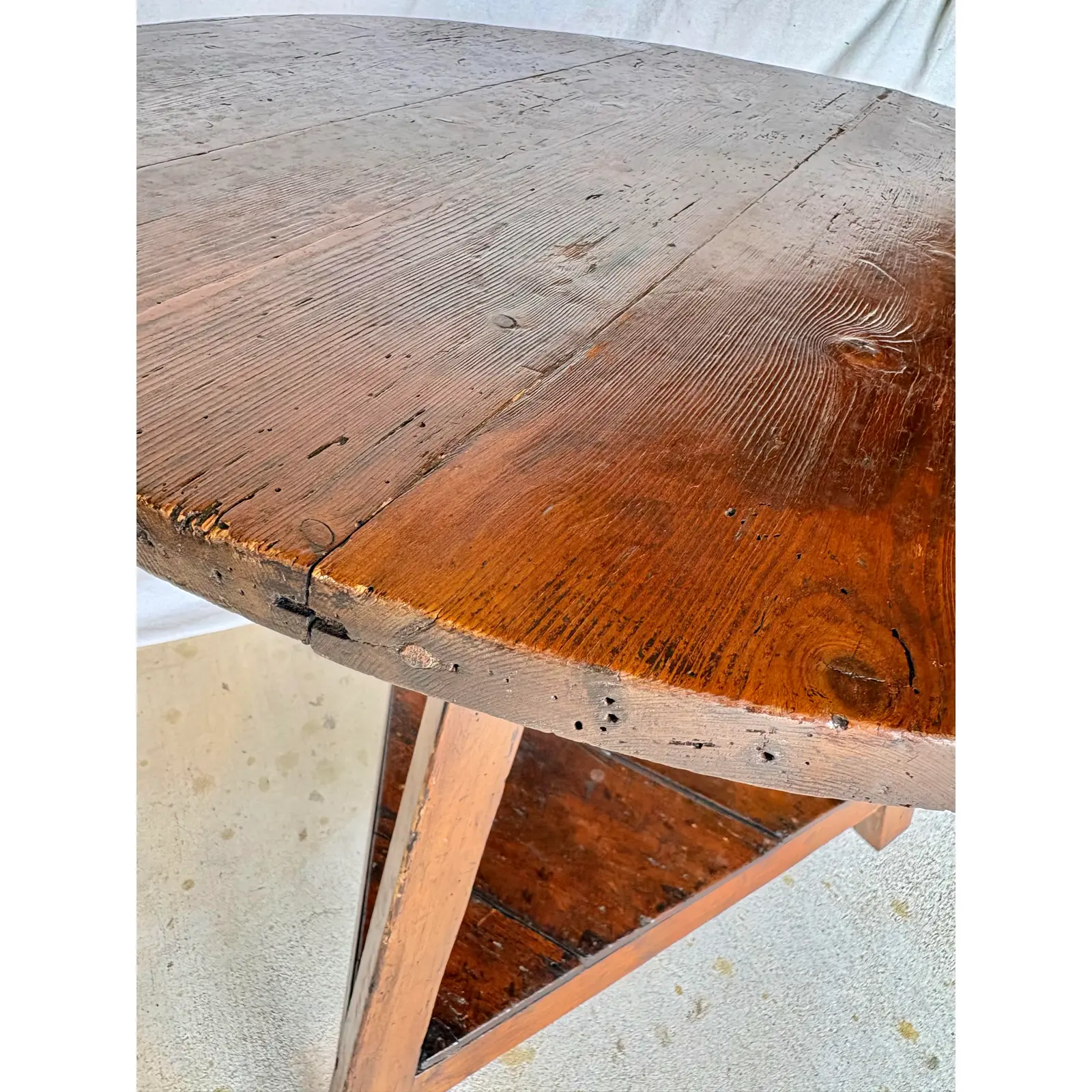 19th Century English Pine Cricket Table - Image 9